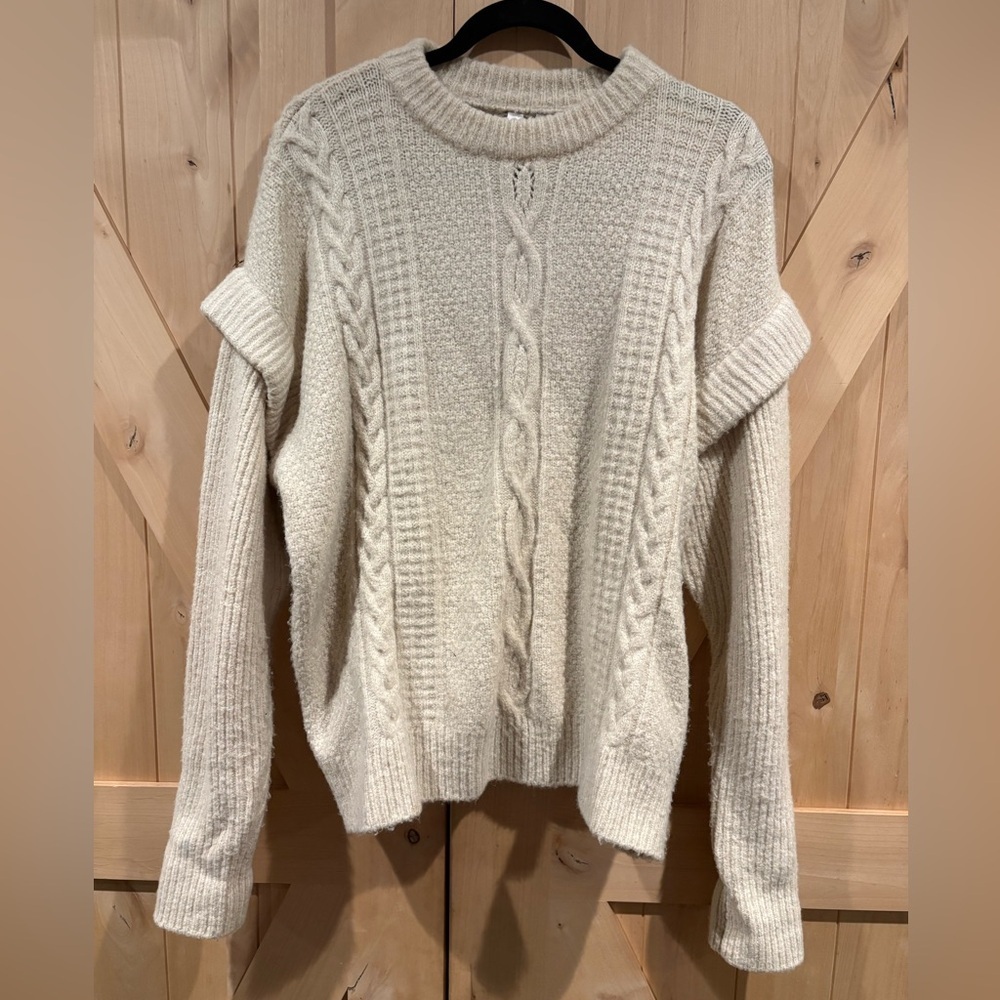 Elan Cream Cable Knit Sweater